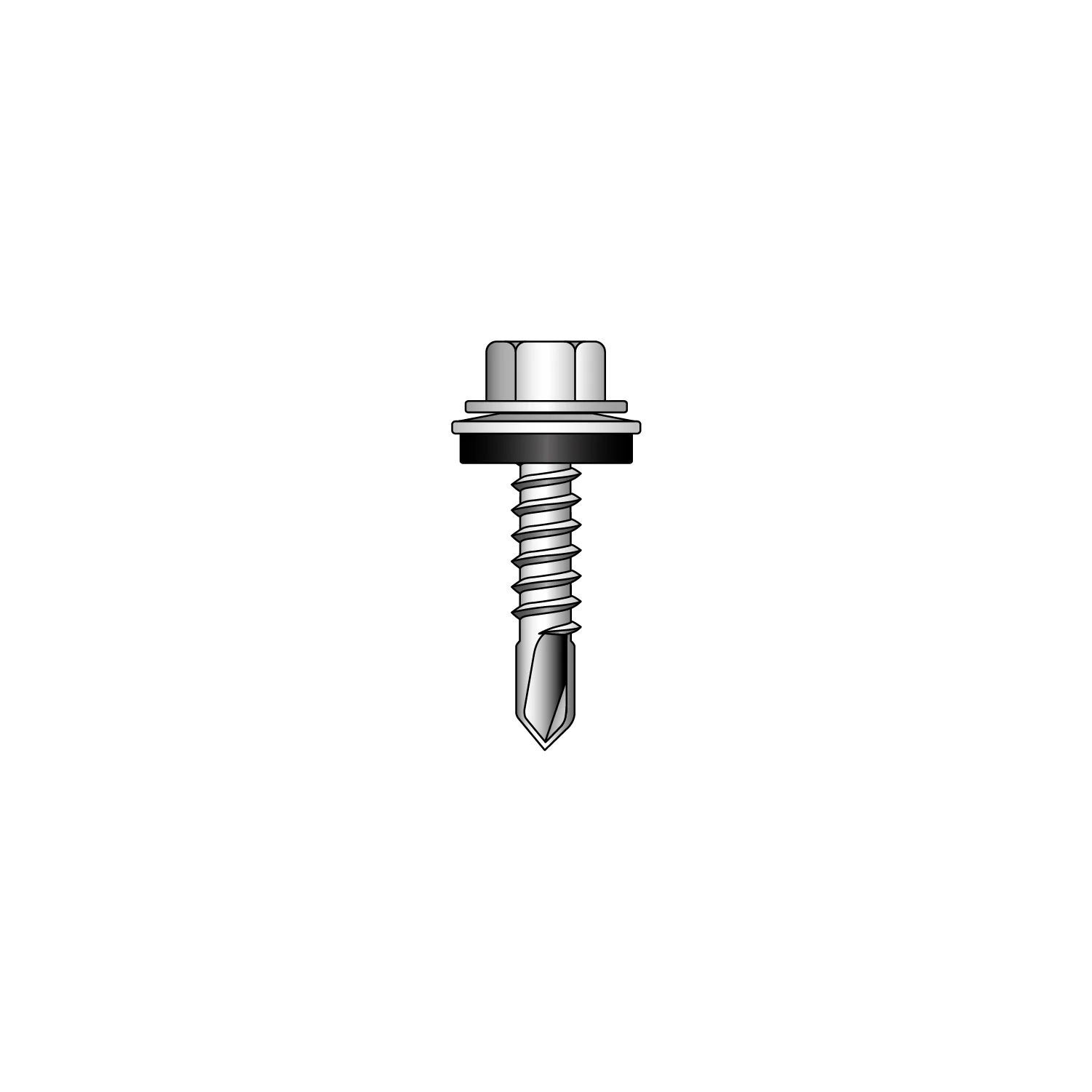 25mm Metal Profiled to Light Metal Wall Sections Tek Screws (Pack of 100) - Image 3