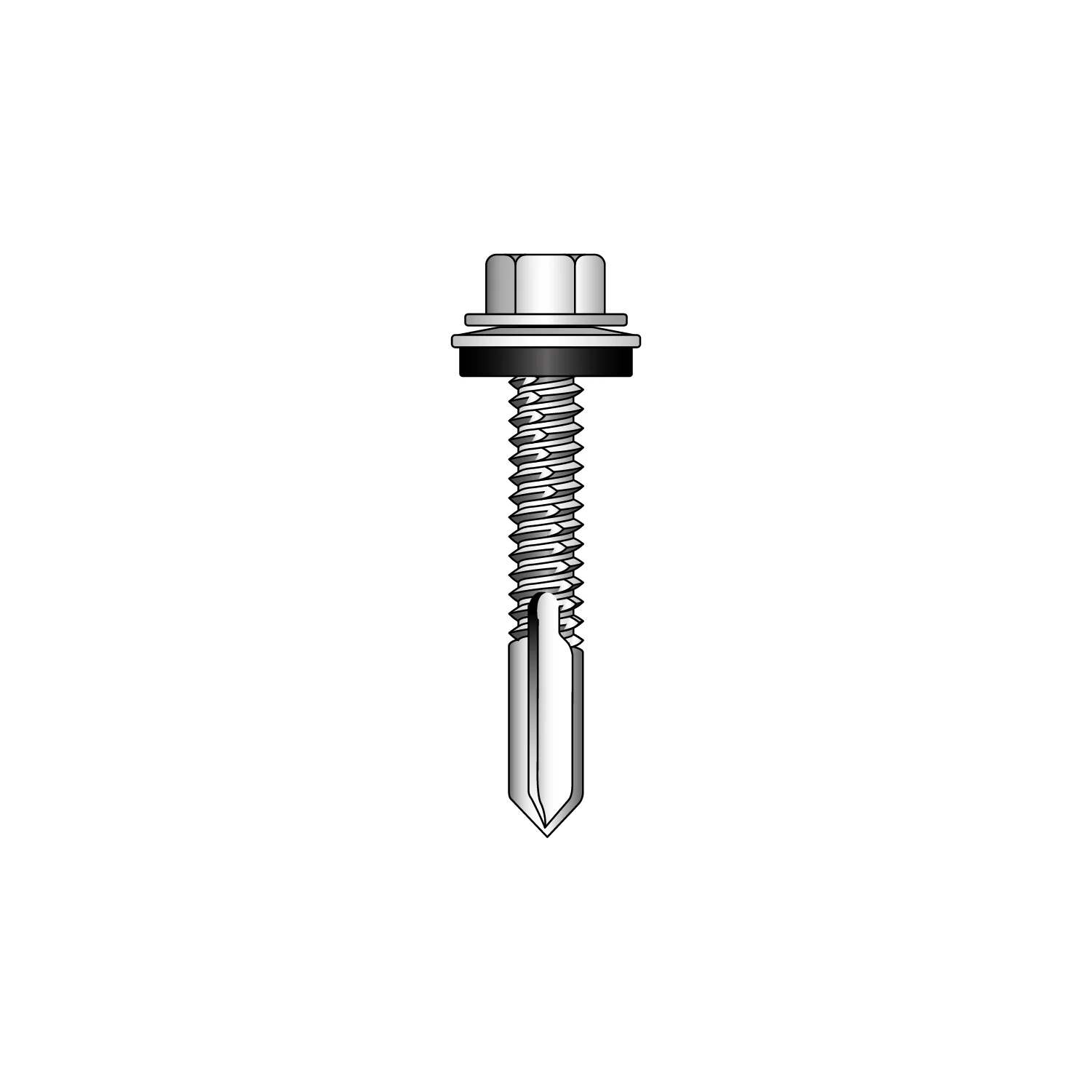 38mm Metal Profiled to Heavy Metal Wall Sections Tek Screws (Pack of 100) - Image 3