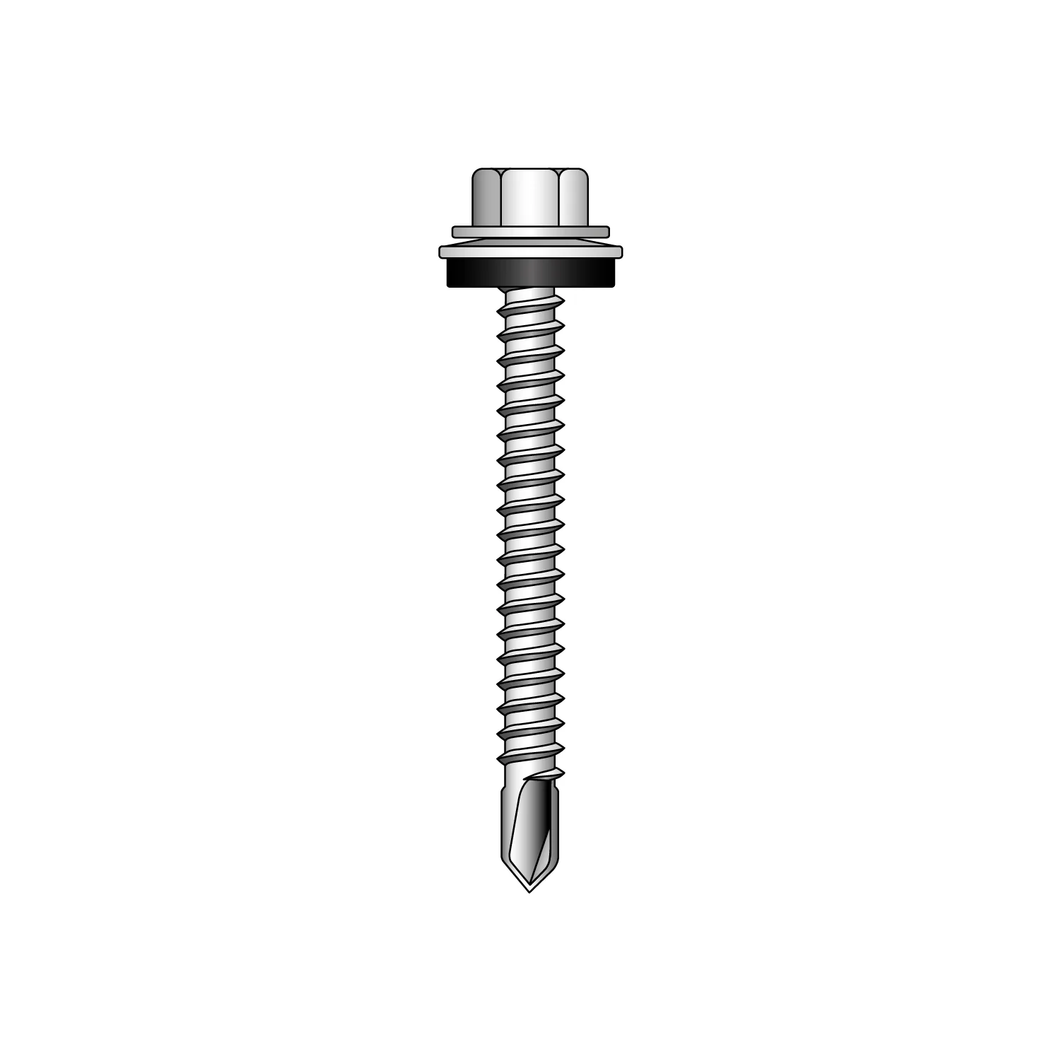 50mm Metal Profiled to Light Metal Wall Sections Tek Screws (Pack of 100) - Image 3