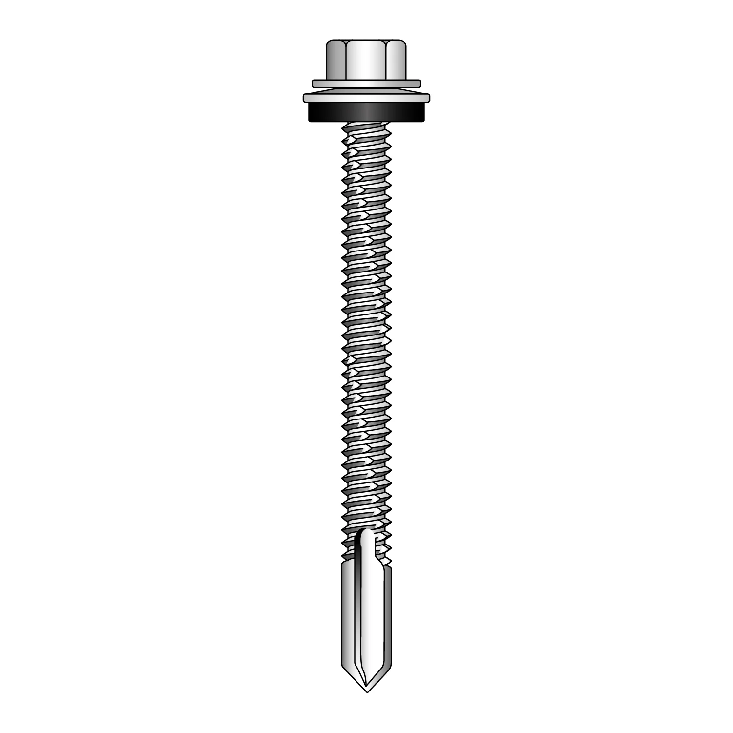 67mm Metal Profiled to Heavy Metal Sections Tek Screws (Pack of 100) - Image 3