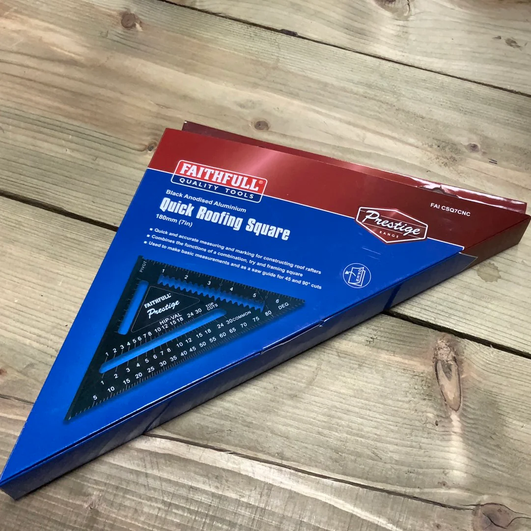 Aluminium Quick Square 7in 180mm Black