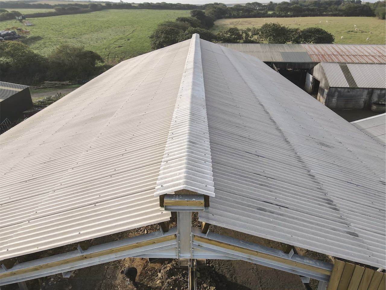 Fibre Cement Roof Sheet Big 6 Natural Grey - Image 3