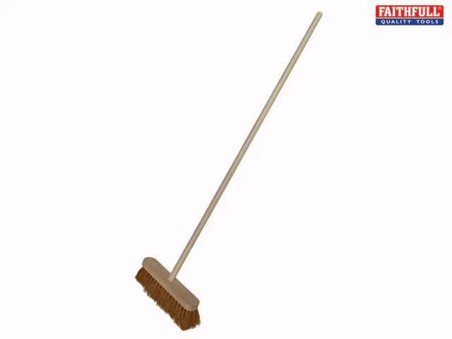 Coco Broom 12in c/w 48in Handle