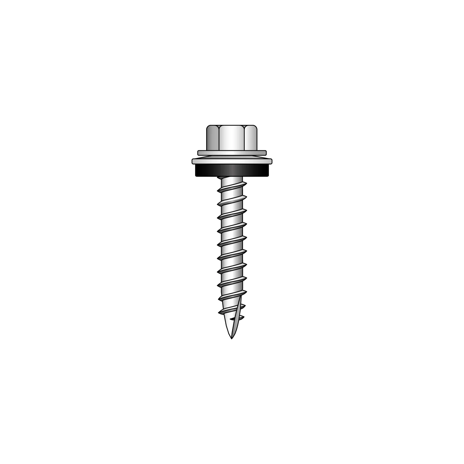 Sheet To Timber Hex/Washer Roof Screw 6.3 x 32mm (Pack of 100) - Image 3