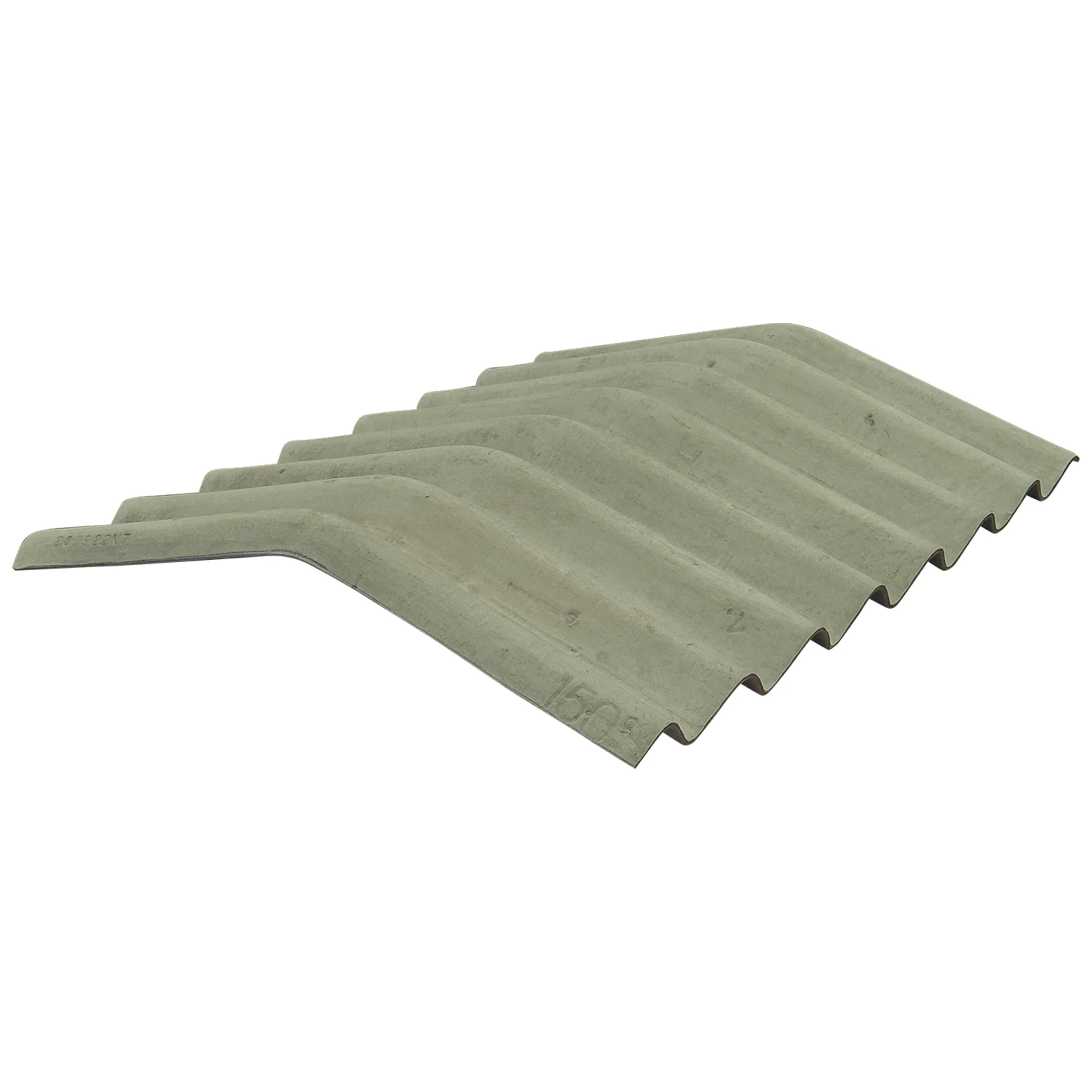 Cranked Crown Big 6 Fibre Cement Ridge Moorland Green - Image 2